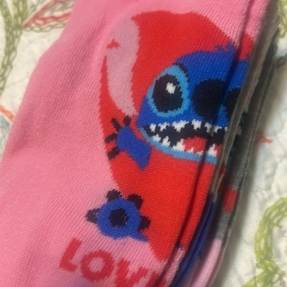 Disney Lilo and stitch socks (5 pairs)